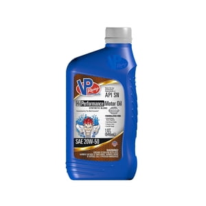 VP Racing Fuels 2975 Quart 20W 50 High Performance Synthetic Motor Oil, Blue