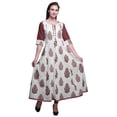 thumbnail image 1 of Bimba Anarkali Kurta Imprimée Longue Robe Maxi IndianKurtisFor Femmes Tenue de Fête, 1 of 6