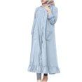thumbnail image 2 of Gspmoly Robes d'Été pour Femmes 2025, Mode pour Femmes Col Rond Ample Manches Longues Uni Robe Longueur Cheville Longue Robe Robes de Mariage pour Femmes Économies d'Été, 2 of 8