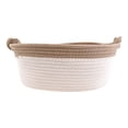 thumbnail image 1 of Birdeem Woven Cotton Rope Basket Fabric Basket for Organisation and Storage, Small Laundry Basket for Desktop Storage, Living Room Clutter Storage, 1 of 12