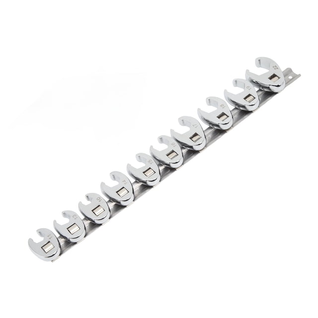Crowfeet Wrench Adapters,10pcs Crows Foot Wrench Crows Foot Wrench Set Car Maintainence Wrench Set High Capacity