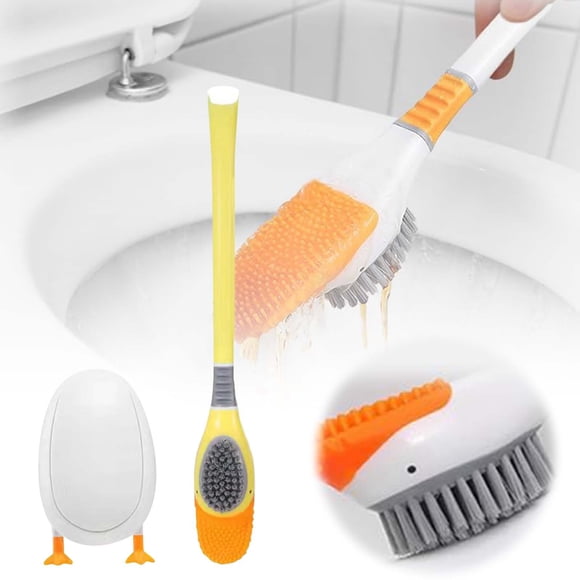 Brosse de Nettoyage Catégorie de Produit Brosse de Nettoyage 2 / Titre du Produit Brosse de Toilette 2024 Brosse de Toilette en Silicone pour Salle de Bain et Ensemble Support Brosse de Nettoyage de Toilette en Silicone