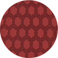 thumbnail image 1 of Ahgly Company Tapis Rond Lavable en Machine Intérieur Transitionnel Rouge Canneberge, 4 Pieds Rond, 1 of 7