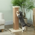 thumbnail image 2 of PawHut 32" Cat Scratching Post for Indoor Cats w/ Sisal Teasing Ball Beige, 2 of 10