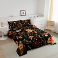 thumbnail image 3 of Erosebridal Cartoon Fox Bedding Full Comforter Set, Jungle Animal Down Comforter, Boho Botanical Decor, Reversible 3 Pieces, 3 of 8