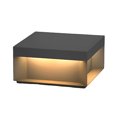 thumbnail image 2 of thinsony Square Stainless Steel LED Waterproof Modern Solar Fence Post Lights, 2 of 9