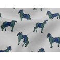 thumbnail image 4 of oneOone Viscose Jersey Fabric Horse Block Decor Fabric Printed BTY 60 Inch Wide, 4 of 5