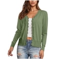 thumbnail image 3 of Erwazi Cardigan Sweaters for Women Fall Trendy Button Down Open Front Lightweight Cardigans, 3 of 7
