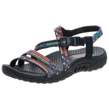 Skechers Sandale Slingback Tissée à Brides Reggae-Sew Me-Boho pour Femmes