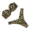 thumbnail image 3 of Women Summer Two-piece Bikini Set Push-up Padded Tube Top Triangle, 3 of 6