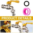 thumbnail image 2 of TIELUTT Garden Faucet 1/2 Inch Brass Double Faucet Outdoor Frost Proof Garden Faucet with 1 X Utility Faucet Outdated Kitchen Commercial Faucet Head Water Faucet for Kitchen Kitchen Faucet Head, 2 of 8