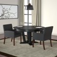 thumbnail image 4 of Scranton & Co Fauteuil de Réception Contemporain en Vinyle Noir, 4 of 7