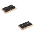 thumbnail image 2 of kurtrusly Wood Earring Card Holder w/ Tray Jewelry Display for Accessory 8 Pair Black 2Set, 2 of 6