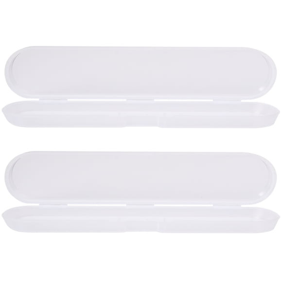 KAKOWELY 2pcs Thermometer Box Small Plastic Temperature Measurement Tool Box Digital Thermometer Storage Box (14.5x3x1.5cm),5.71"X1.18"X0.59"