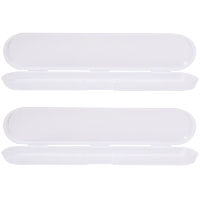 KAKOWELY 2pcs Thermometer Box Small Plastic Temperature Measurement Tool Box Digital Thermometer Storage Box (14.5x3x1.5cm),5.71"X1.18"X0.59"