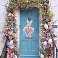 thumbnail image 1 of Dvkptbk Easter Wreath Easter Front Door Wreath Easter Bunny Dolls Wreath Spring Easter Decorations with Ribbon for Door Walls Home Decoration Easter Decorations, 1 of 7