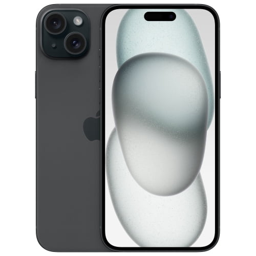 Restored Apple iPhone 15 Plus Unlocked Smartphone Like New, an eSIM-only model with a 6.7-inch Super Retina XDR display featuring Dynamic Island. Includes a 48MP main camera with 2x telephoto, computational photography, and a durable color-infused glass and aluminum design. USB-C connectivity and splash, water, and dust resistance enhance its functionality.