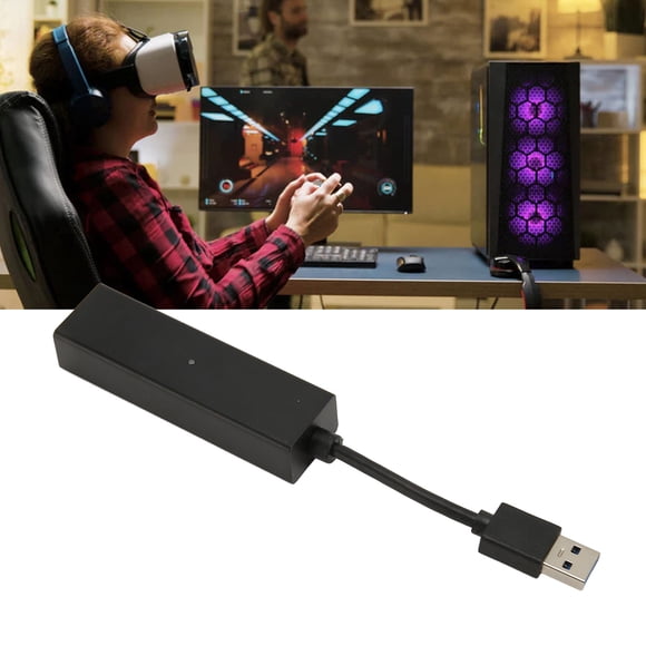 Adaptateur de Caméra VR de Jeu, Câble Adaptateur de Caméra VR de Jeu Résistant à l'Oxydation, Remplacement Plug and Play en ABS pour Jouer