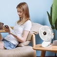 thumbnail image 4 of Rbaofujie Room Fans for Bedroom New Usb Small Fan Elementary School Dormitory Portable Mini Charger Table Clip Home Electric Fan Portable Fan Digital Display Version Rechargeable Fan Fans for Bedroom, 4 of 6