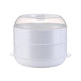 thumbnail image 1 of Microwave Heating Steamer Microwave Food Steamer for Vegetables Home Kitchen double layer, 1 of 8