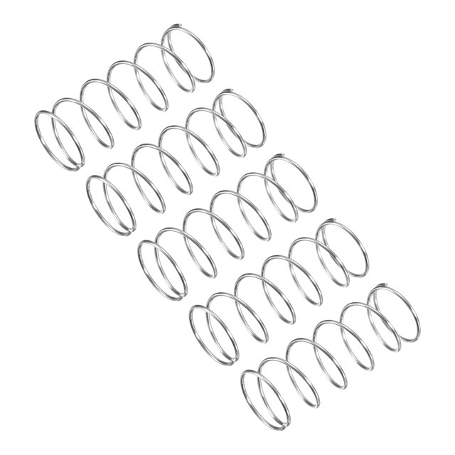 Unique Bargains Compression Spring, 5 Pack 304 Stainless Steel, 14mm OD, 0.8mm Wire, 35mm Length