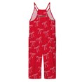 thumbnail image 5 of Girls Romper Bow Print Jumpsuits Rompers for Girls Casual V Neck Strap Rompers with Pockets Girls Clothing Size 7-8 Y, 5 of 5