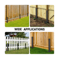 thumbnail image 1 of 2 Pack Fence Post Anchor Kit, Heavy Duty Steel Fence Post Repair Stakes,Fence Post Anchor Ground Spike for Repairing, 1 of 7
