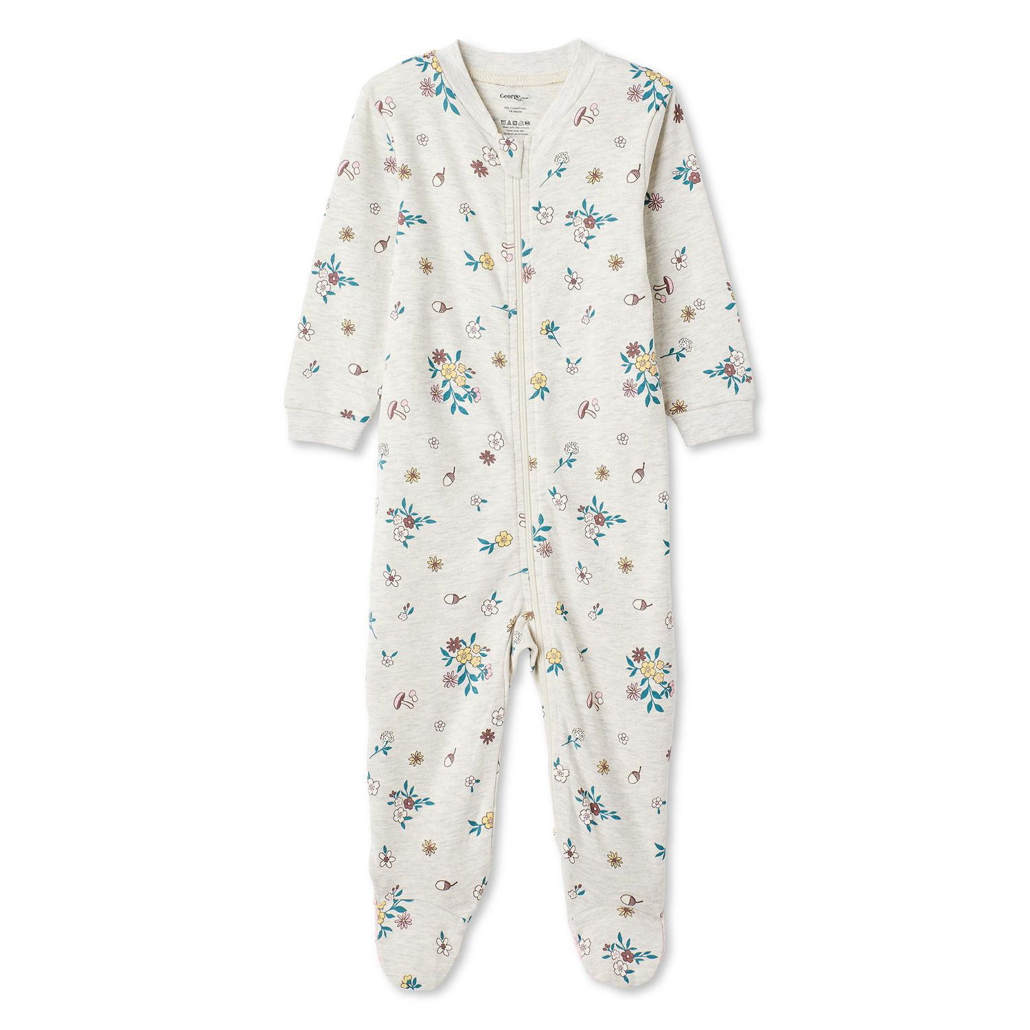 Grenouillère à fermeture éclair bidirectionnelle George pour bébés filles