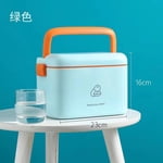 Compact Light Blue Medical Storage Case - Portable Emergency First Aid Kit with Large Capacity for Home & Professional Use, Durable Plastic Medicine Organizer Box for Quick Access Supplies