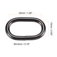 thumbnail image 2 of Unique Bargains Black Oval Buckles Iron Electroplating (10 Pack), 2 of 4