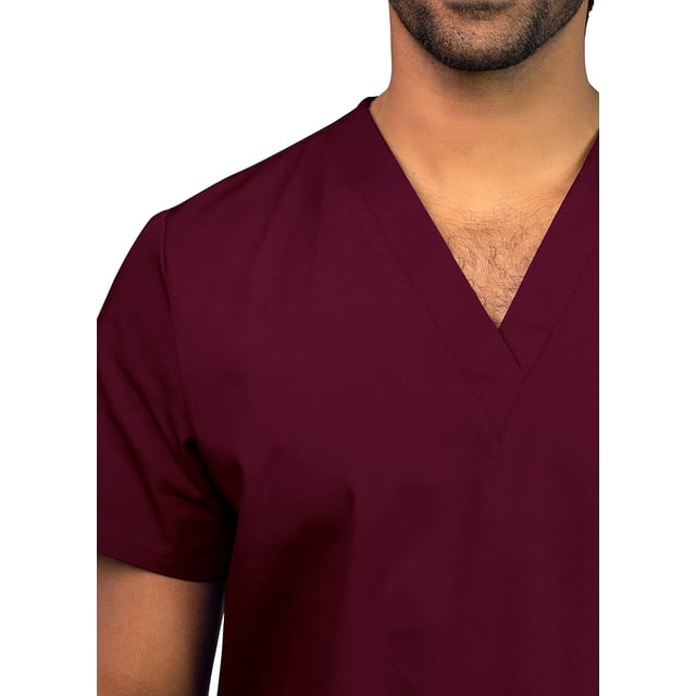 Adar Universal Unisex Scrubs - V Neck Tunic Scrub Top