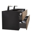 thumbnail image 4 of SERA Fleur Bathroom Vanity Black and Rough Oak, 4 of 7