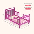 thumbnail image 4 of Dream On Me Emma 3 in 1 Convertible Toddler Bed, Fuschia Pink, 4 of 7
