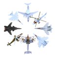 thumbnail image 1 of Esquirla 8-piece Plastic Airplane Model Assembly Static Airforce Fighter Jets Planes Aicraft Toy, 1 of 8