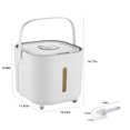 thumbnail image 3 of EGNMCR Household Portable Rice Bucket, Sealed Rice Container, Flour Storage Container, Cereal Dispenser, Household Rice Storage Container, Pet Food Storage Container,, 3 of 7