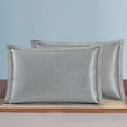 thumbnail image 2 of Fesfesfes Summer Ice Silk Pillowcase Cool Pillowcase Washable Cool Pillowcase Concise Queen Size Adult Pillowcase, 2 of 5