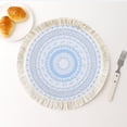 thumbnail image 3 of Light Bohemian Woven Placemat Pad with Tassel Heat Insulation for Kitchen Table and Everyday Use, 3 of 7