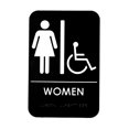 thumbnail image 1 of Alpine Industries 9 Po x 6 Po Signe de Toilettes pour Femmes en Braille Handicapés 5-Pack, 1 of 3