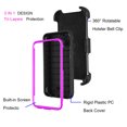 thumbnail image 3 of Mignova for Samsung A10e Case,Built-in Screen Protector Heavy Duty Full-Body Rugged Holster Armor Case [Belt Clip][Kickstand] for Samsung Galaxy A10E 5.8 Inches(Purple), 3 of 8