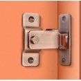 thumbnail image 1 of ORUYROP 90 Degree Locking Privacy Lock Sliding barn Door Latch Right Angle Door Clasp cam Lock (Large Copper), 1 of 5