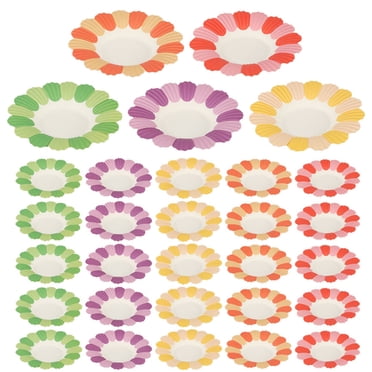 Miangastore 100pcs Disposable Party Plates Home Disposable Cake Plates Decorative Paper Plates