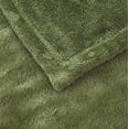 thumbnail image 2 of Mainstays Plush Throw Blanket Green, 2 of 7