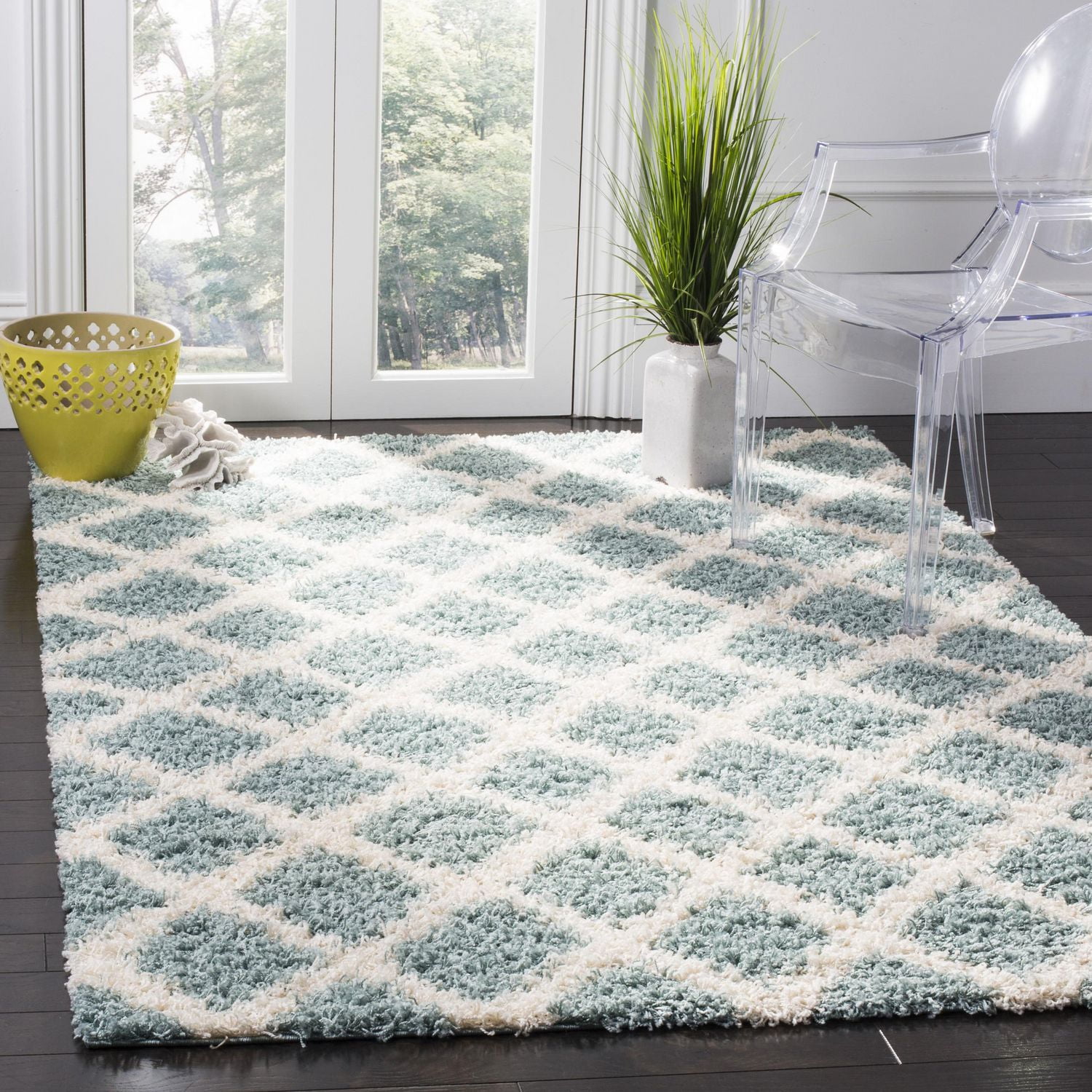 Safavieh Layla Tapis Géométrique Shag