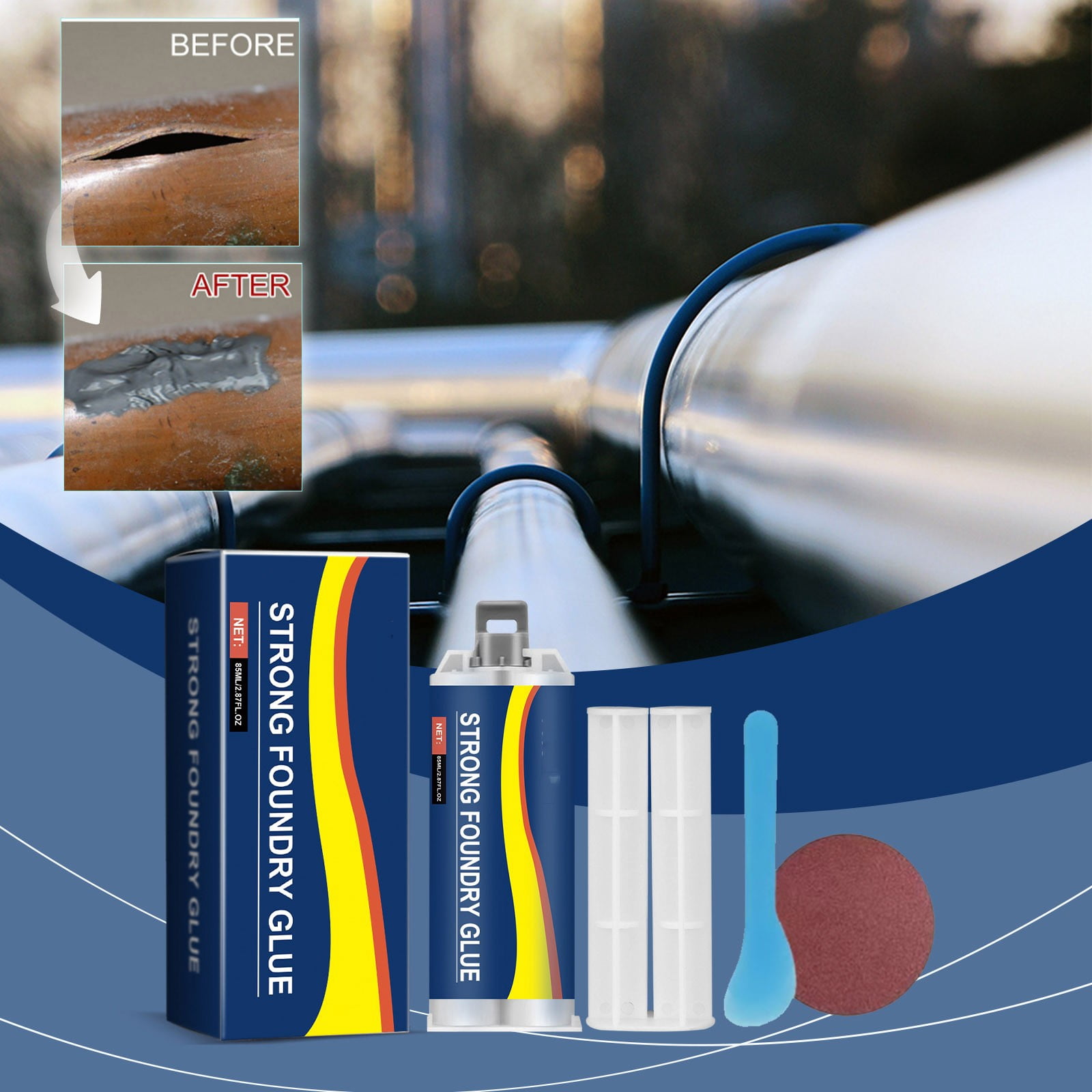 Strongest Metal Epoxy for All-Purpose Bonding and Casting Glue | Metal Paste Welding for Metal Applications