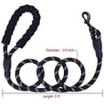 thumbnail image 2 of Strong Nylon Dog Leash Rope with Comfortable Padded Handle Training Lead for Medium and Large Breeds Dogs - Heavy Duty 5ft Long (Purple), 2 of 6
