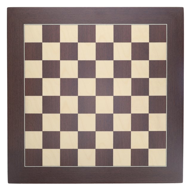 WE Games Plateau d'Échecs en Bois Wengé et Sycomore de Luxe - 21,625 Pouces