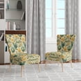 thumbnail image 2 of Designart "Gentle Oasis II" Green Floral Upholstered Accent Chair - Cottage Arm Chair For Living Room, 2 of 7
