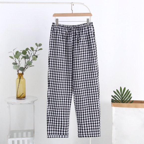 Amzcrzy Men's Pants Man Fashion Fallow Pockets Elastic Waist At Home Straight-Leg Pants Mens Slacks Pants for Men Men's Clothing Slacks for Men Men Clothing