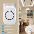 thumbnail image 4 of CUITING ZOUYUE Wireless Doorbell for Home Battery Operated 1000Feet Operating Adjustable Volume Easy-to-Use Waterproof Doorbell with LED Flash 1 Push Button & 1 Receiver Black, 4 of 5