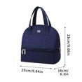 thumbnail image 2 of Kyusrd Summer Outdoor Patio Deals！Portable Refrigerated Back Milk Pack Double-layer Lunch Pack Milk Ice Pack, 2 of 4